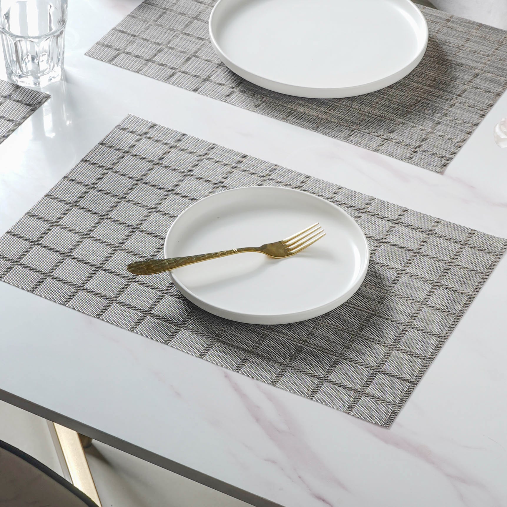 Grey PVC Placemat Set of 6 - Image 2