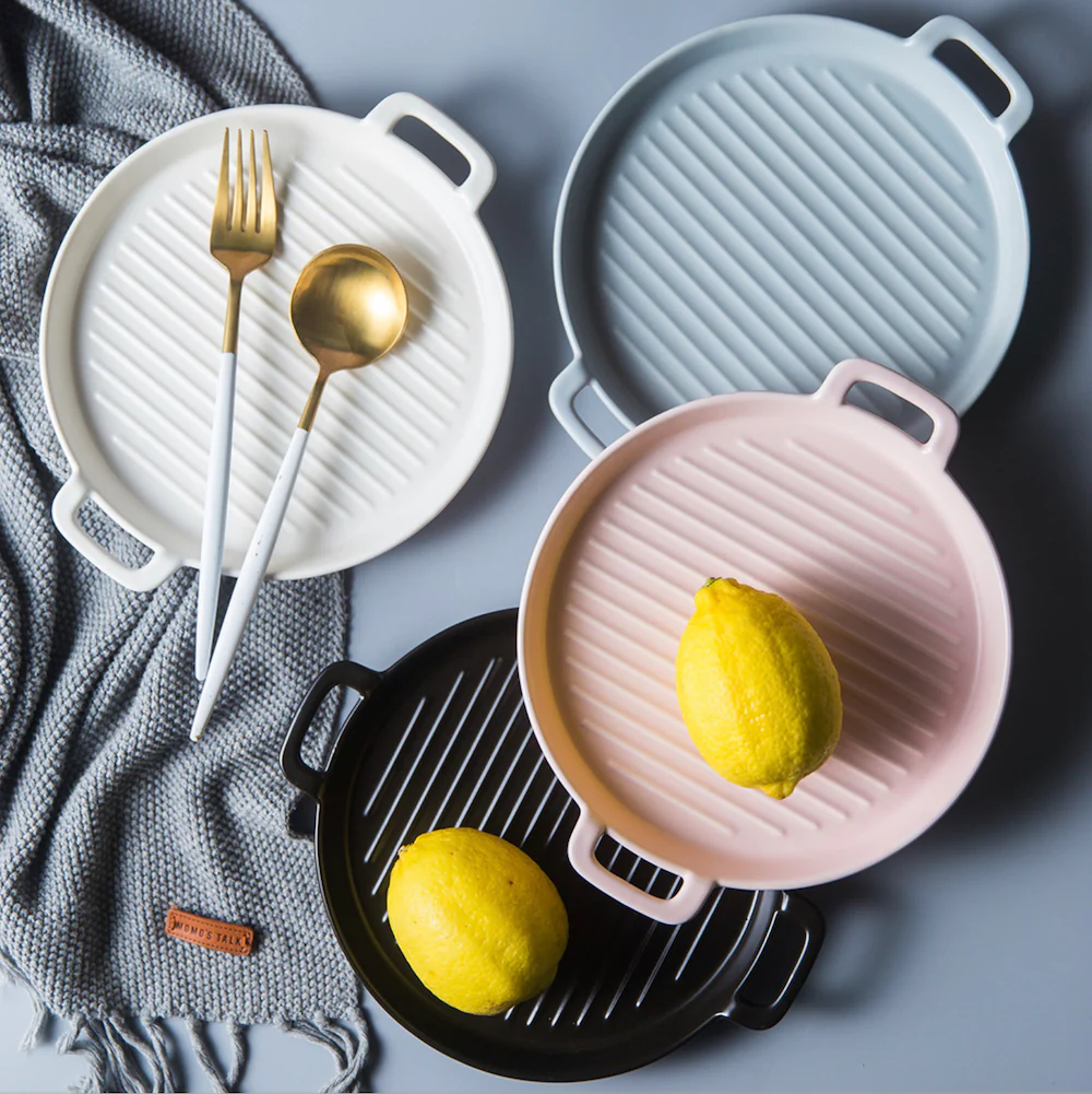 Grey Round Baking Dish - Image 3