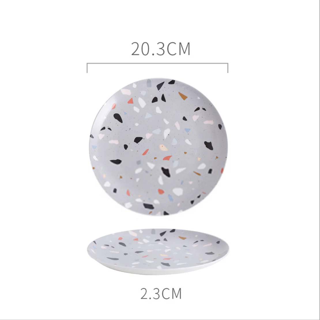 Grey Terrazzo Starter Plate - Image 4