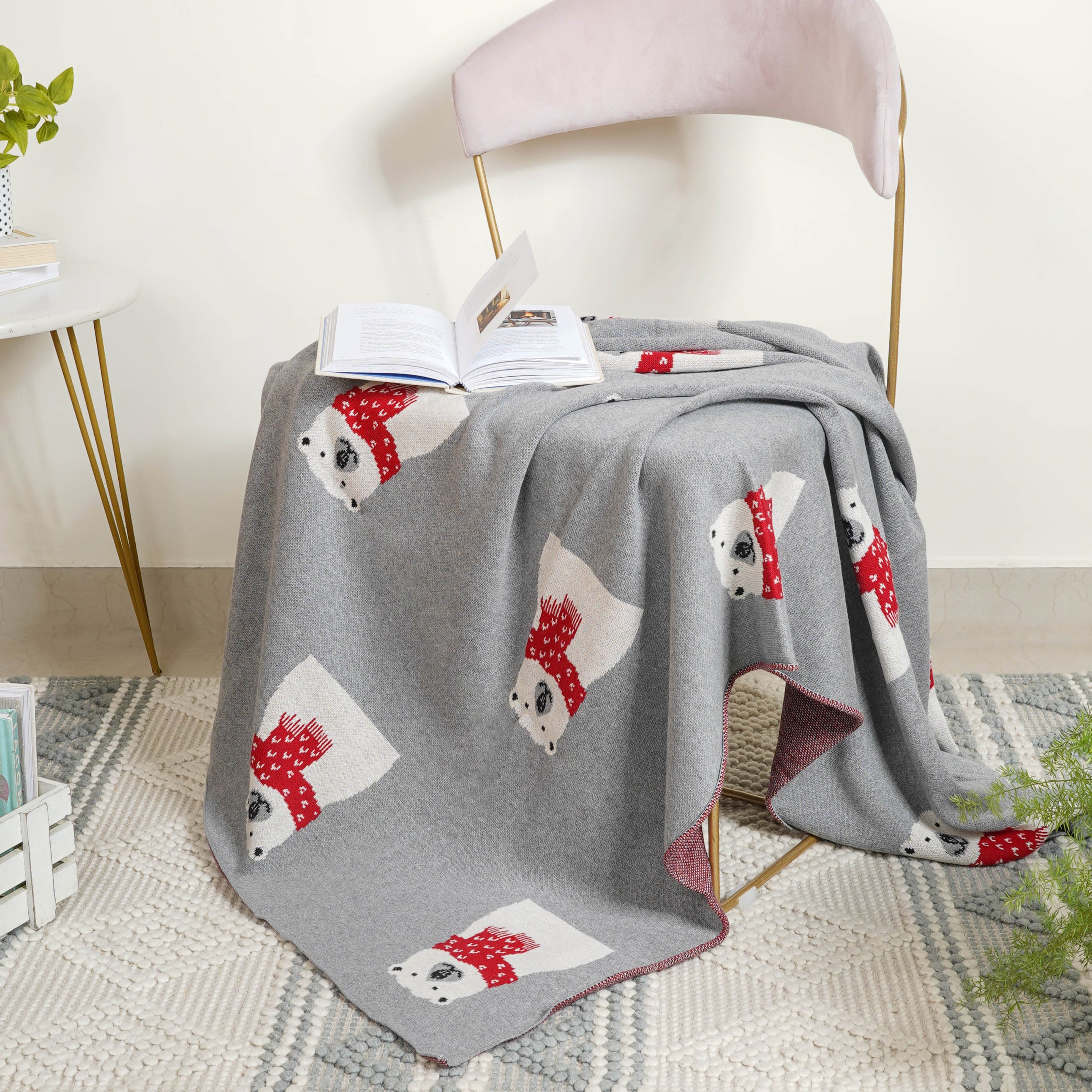 Grey Throw Cover - Image 2