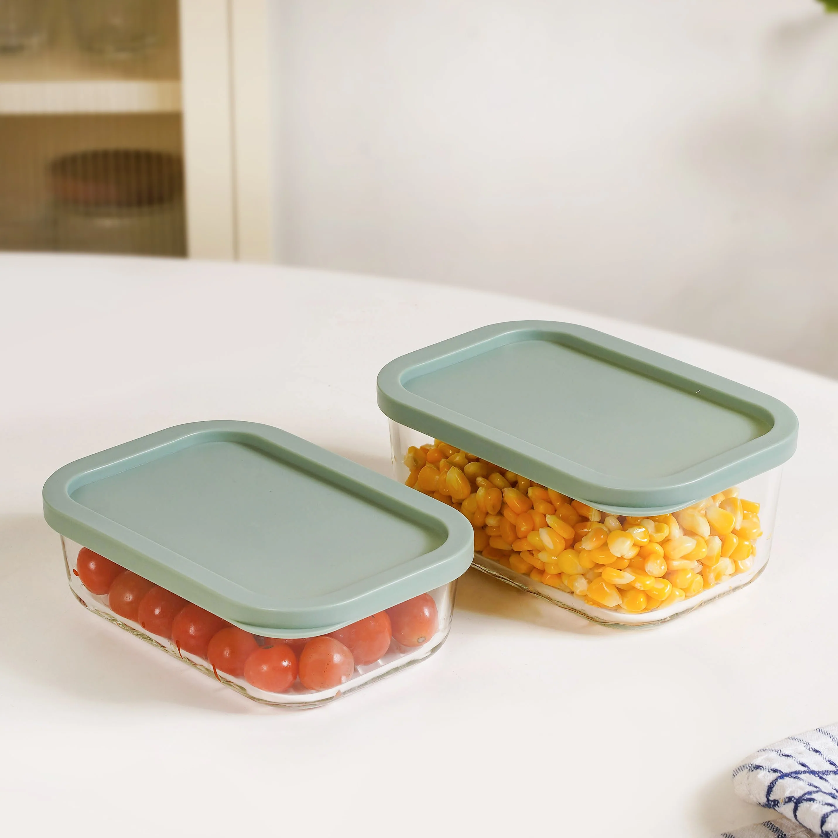 Groovo Storage Container Set Of 4 Sage Green M 520ml L 750ml - Image 7