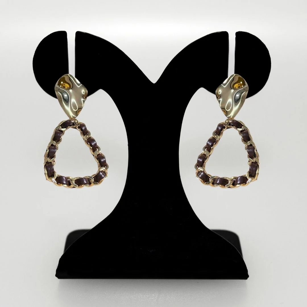 Hammered Dangle Earrings - Image 6