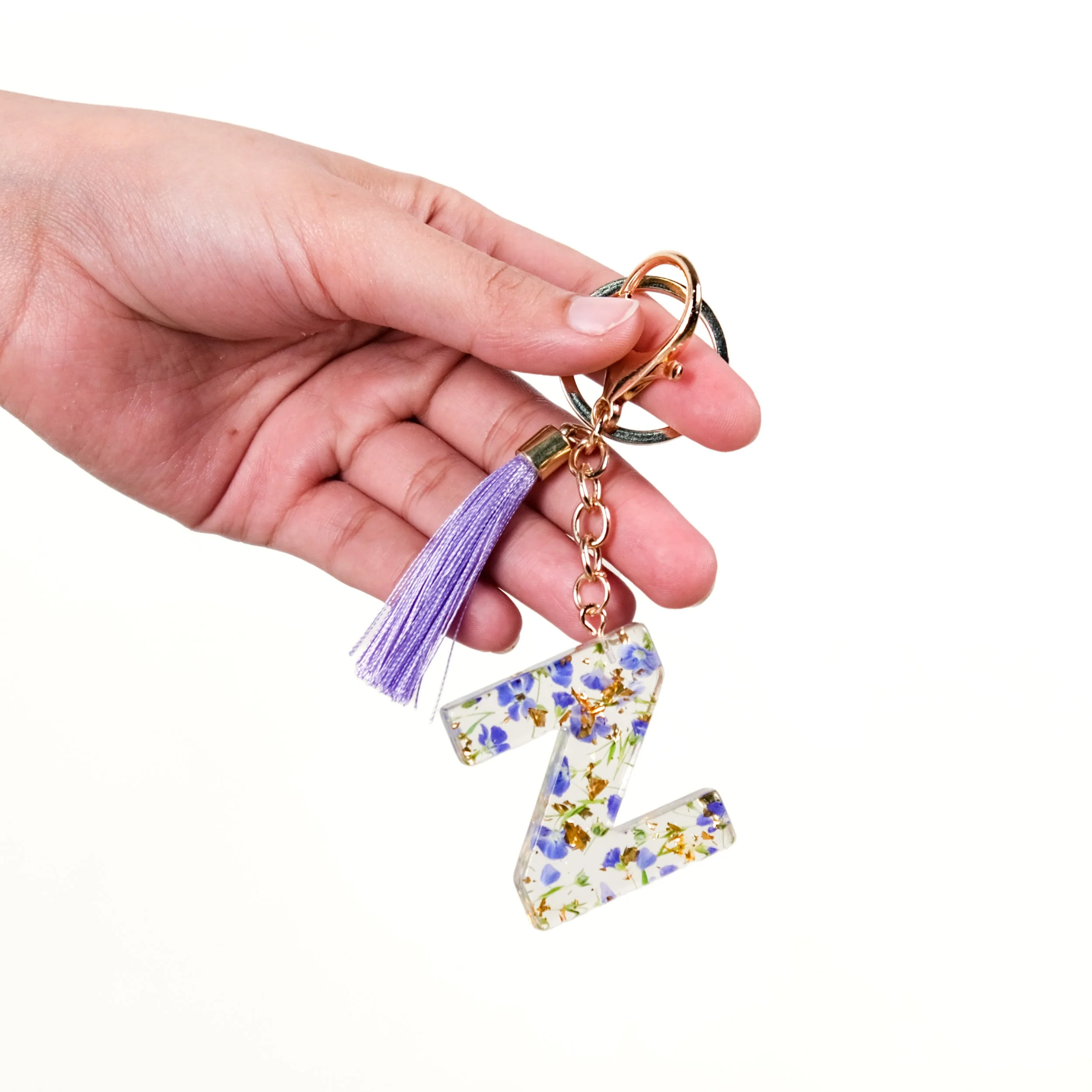 Hana Z Resin Keychain With Gold Flecks - Image 2