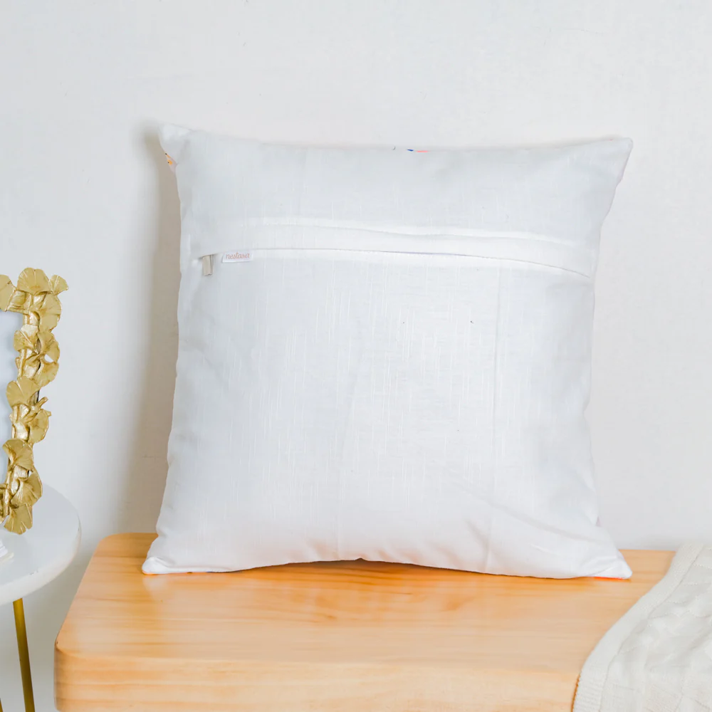 Handcrafted Blooms Velvet Cushion Cover 16 inch - Image 6