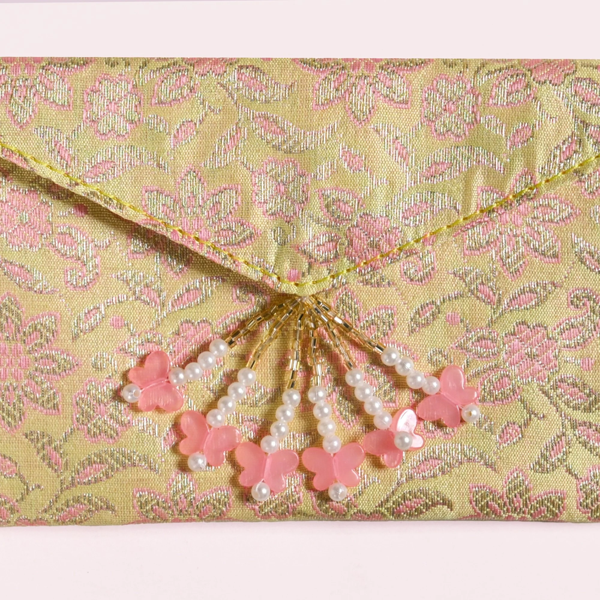 Handmade Jacquard Set Of 6 Envelopes For Shagun - Image 3