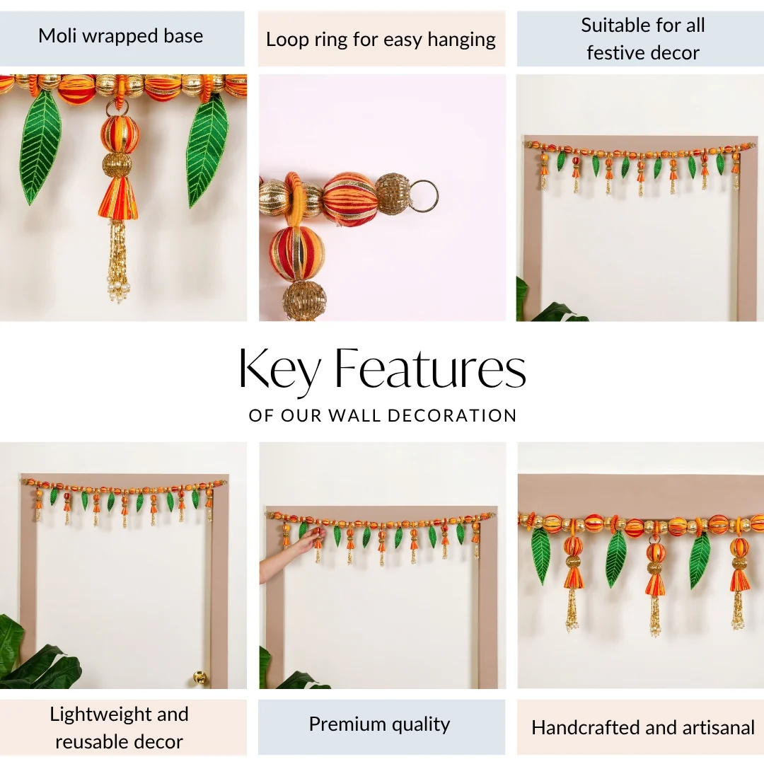Handmade Mauli Toran For Puja Decor - Image 5