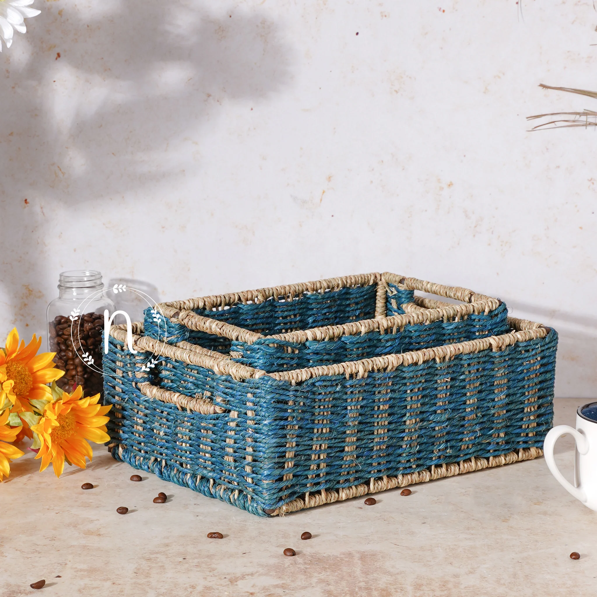 Handwoven Baskets Set - Image 12