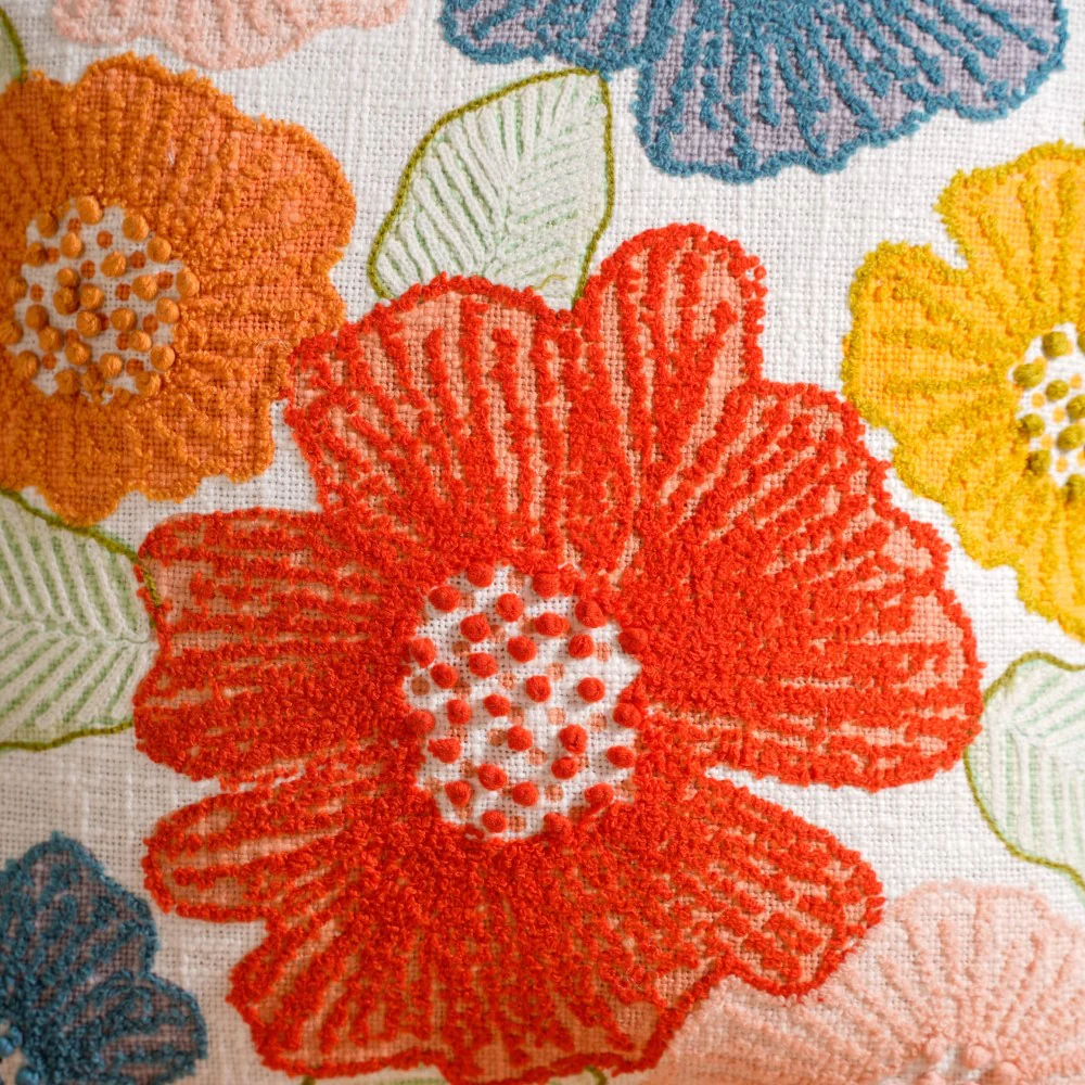 Handwoven Cotton Cushion Cover Set of 4 16x16 Inch - Image 7