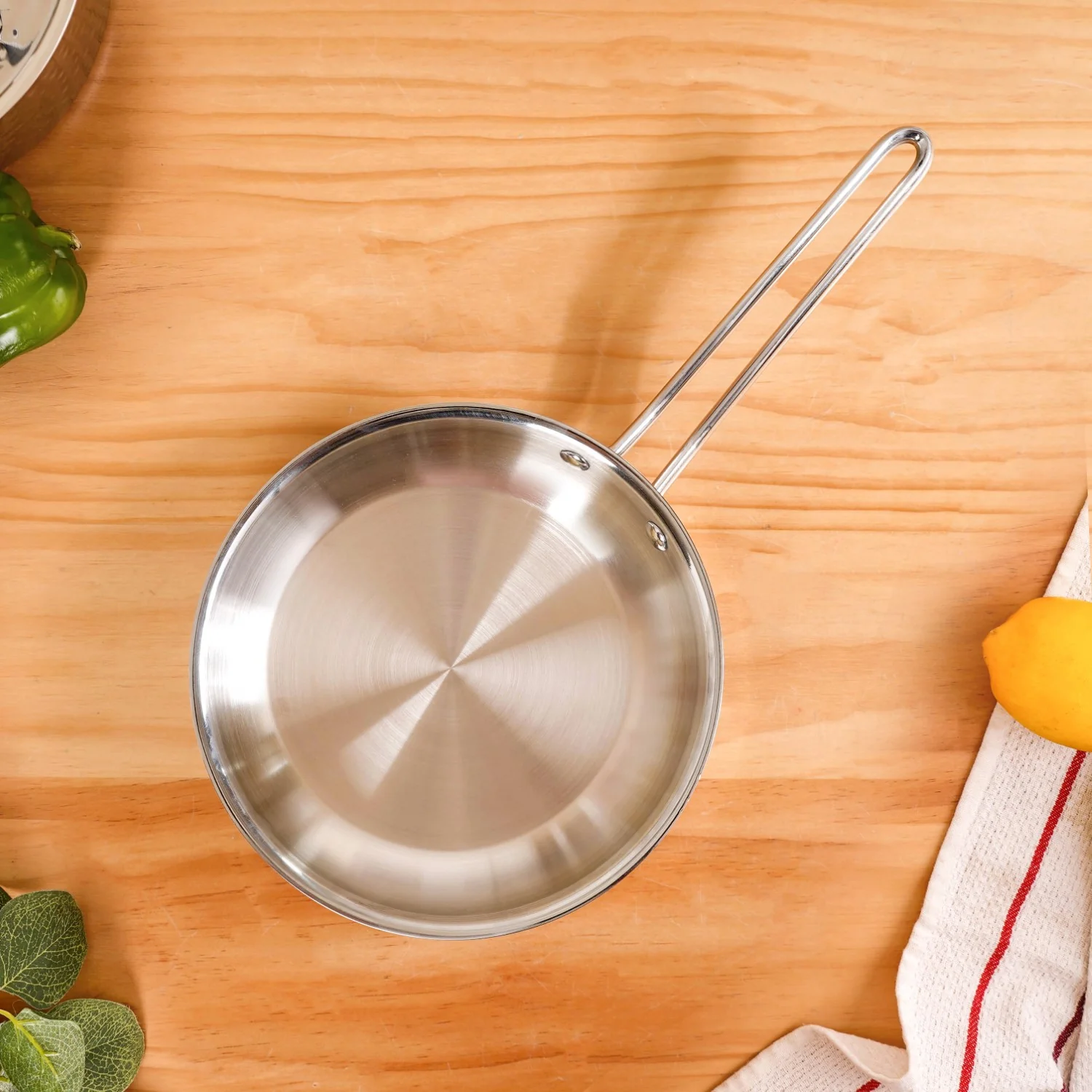 Handy Tri Ply Stainless Steel Fry Pan 1000ml - Image 7