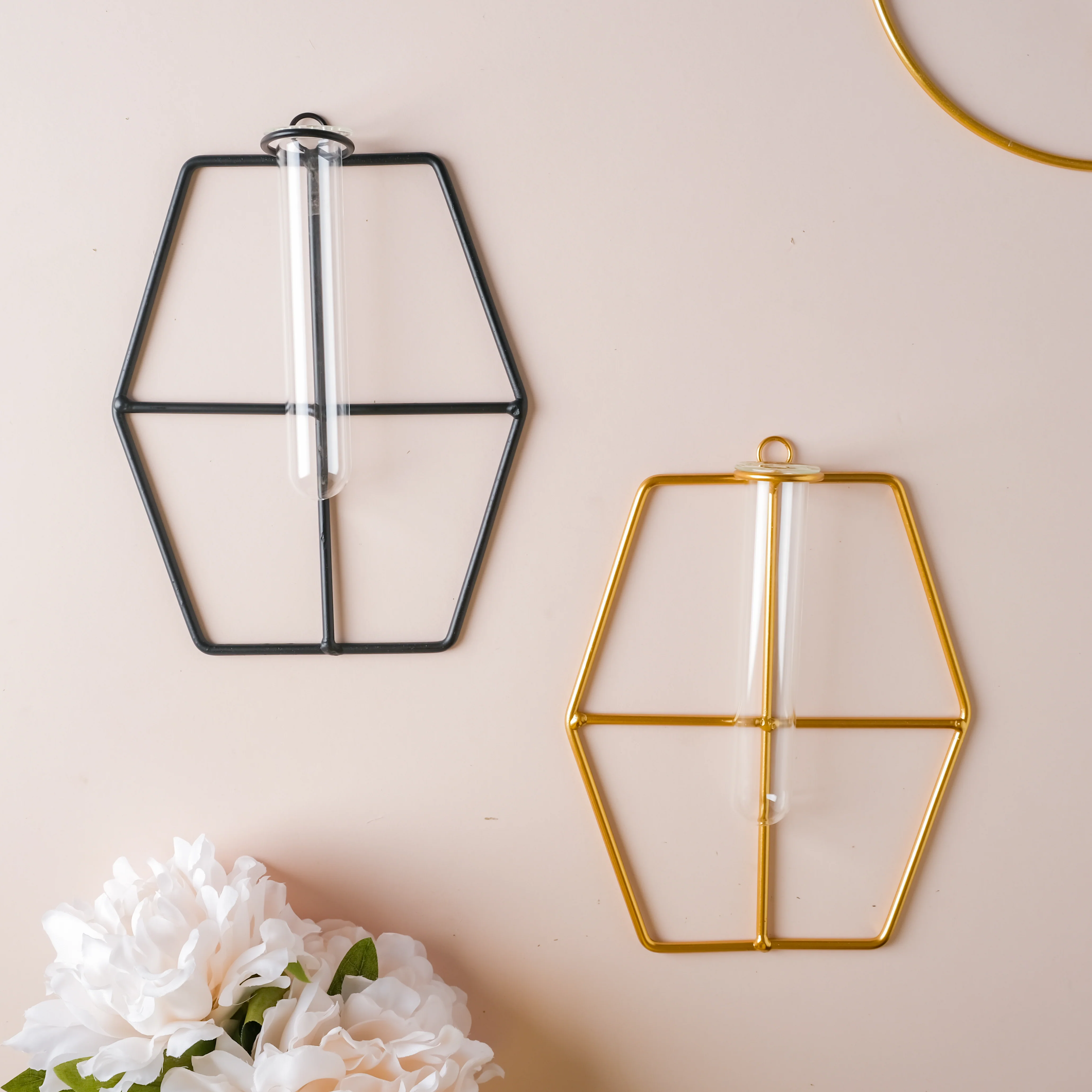 Hanging Glass Planter - Hexagon - Image 6