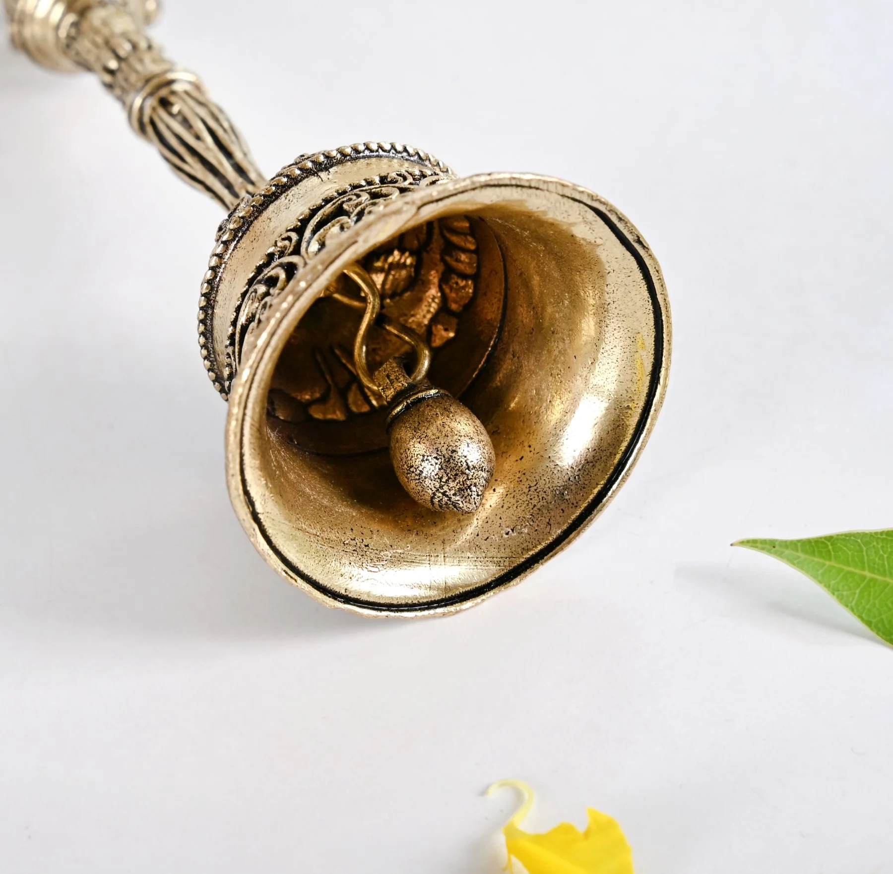 Hanuman Pure Brass Ghanti For Mandir With Gift Box 10cm - Image 7