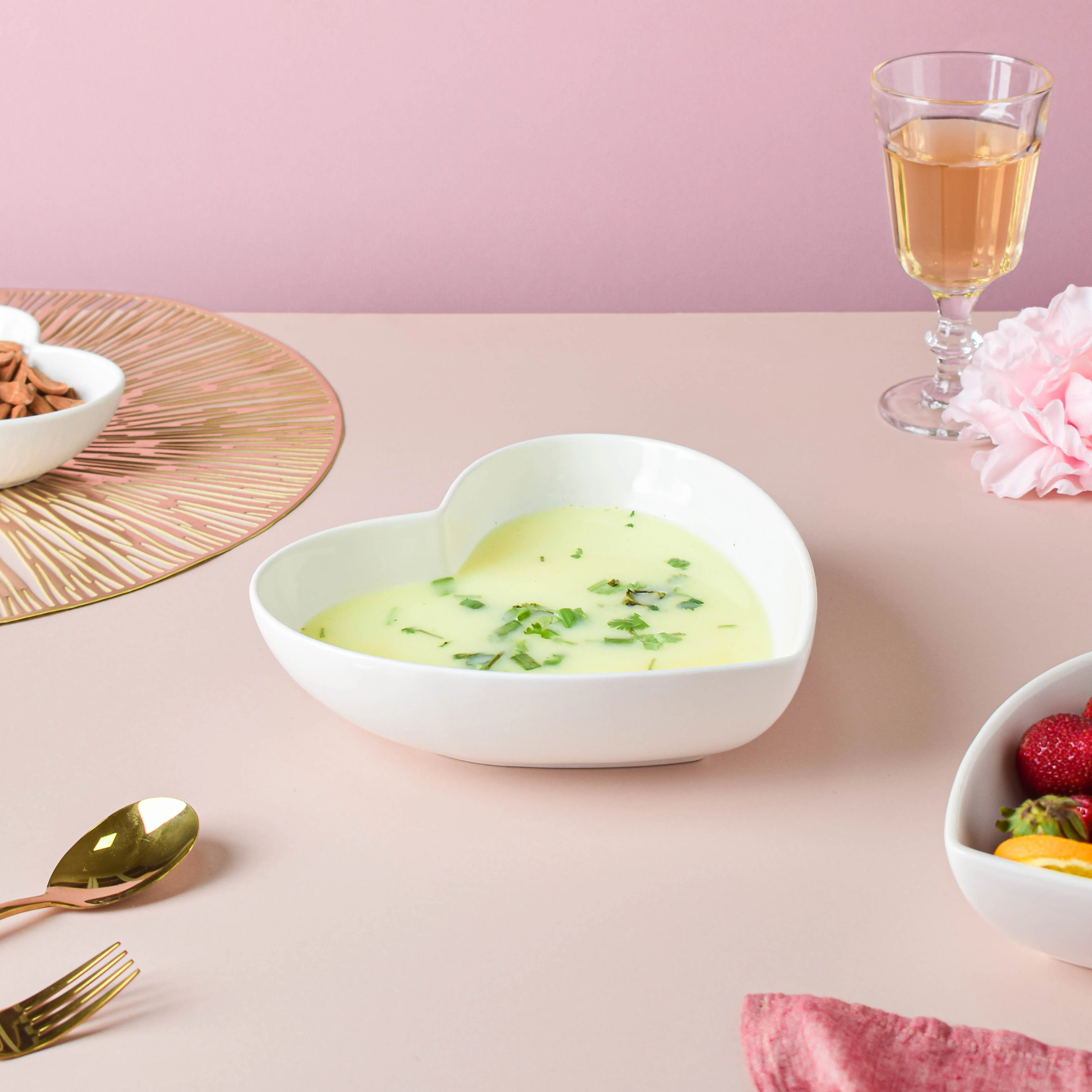 White Heart Serving Bowl - Image 5