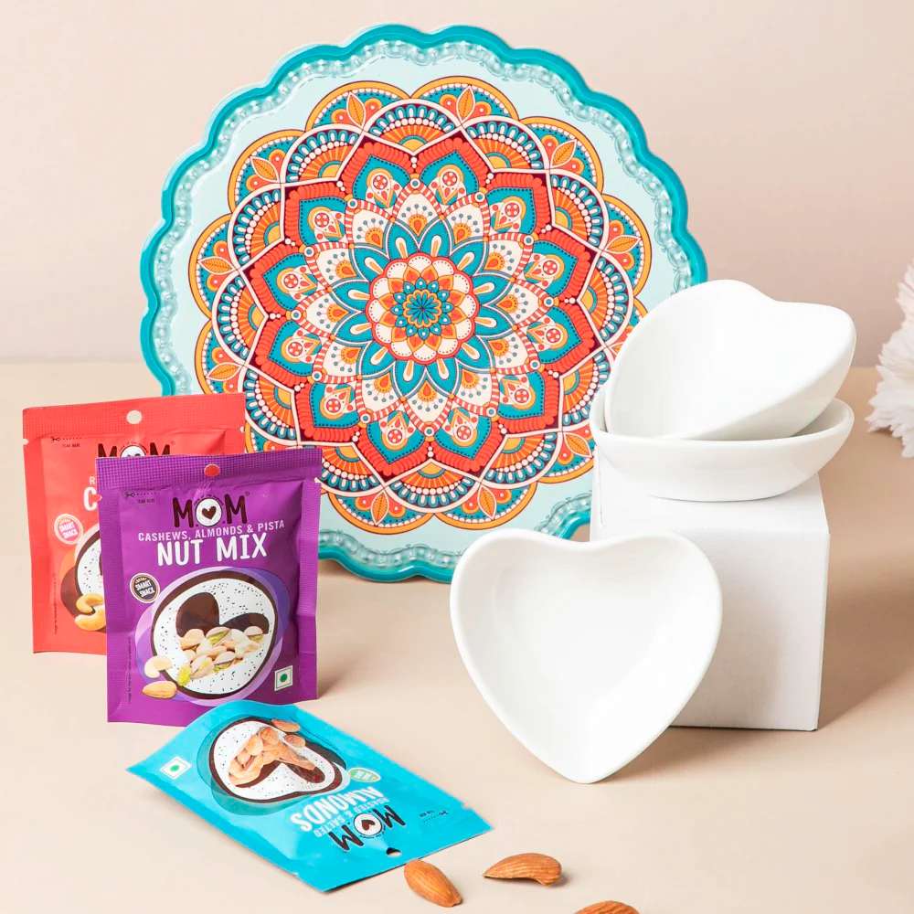 Heart Bowls With Platter Festive Hamper Set Of 7 - Image 2