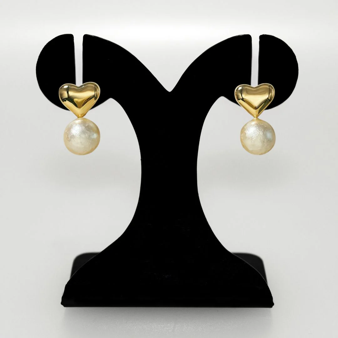 Heart Drop Earrings - Image 6