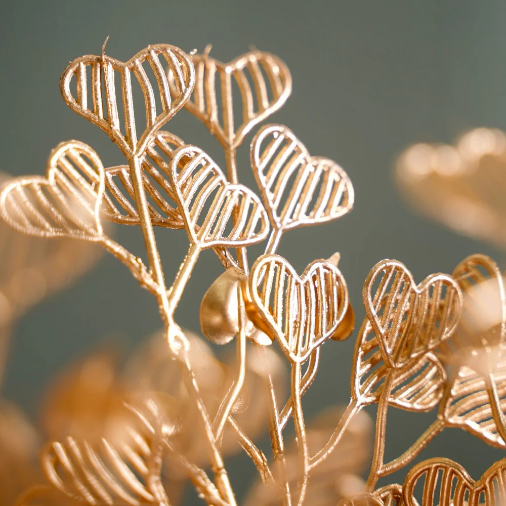 Heart Leaf Stem Gold Set Of 4 - Image 8
