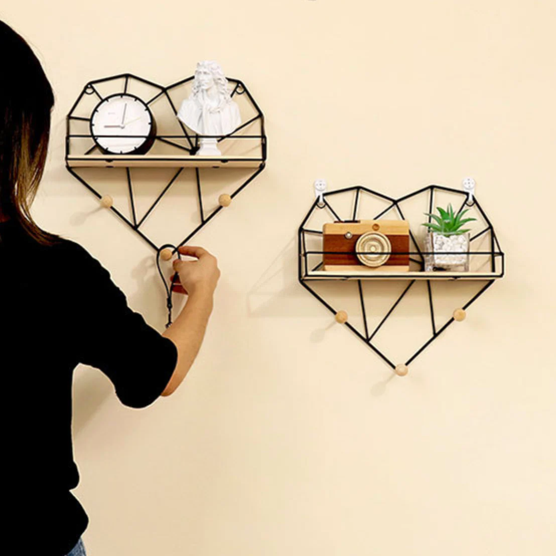 Heart Shelf Black - Image 4