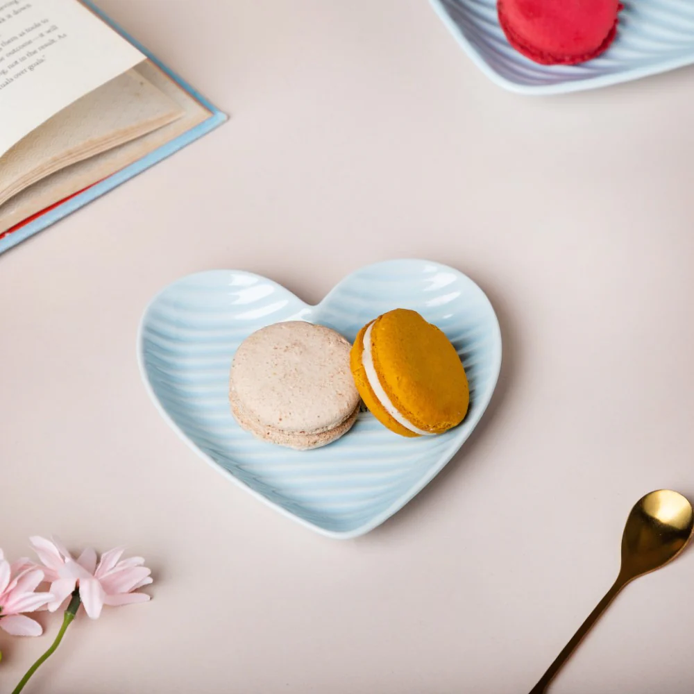 Heart Starter Plate Small Blue - Image 3