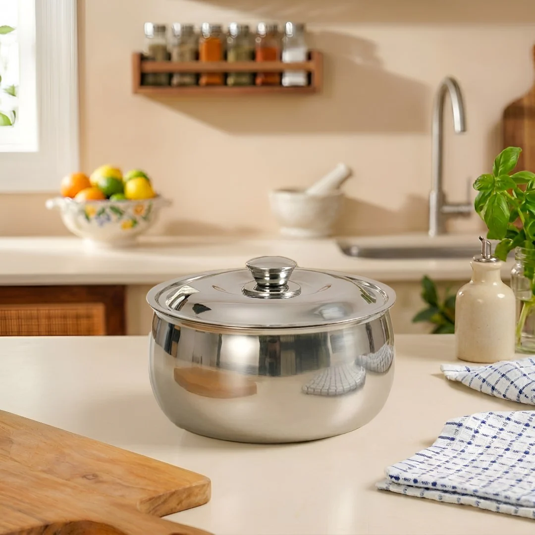 Heat Lock Stainless Steel Casserole 1500ml - Image 2
