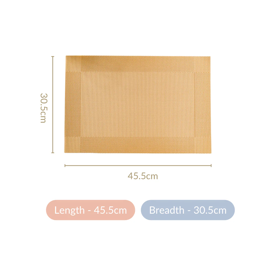 Heat Resistant Reversible Table Mat Set Of 6 - Image 5