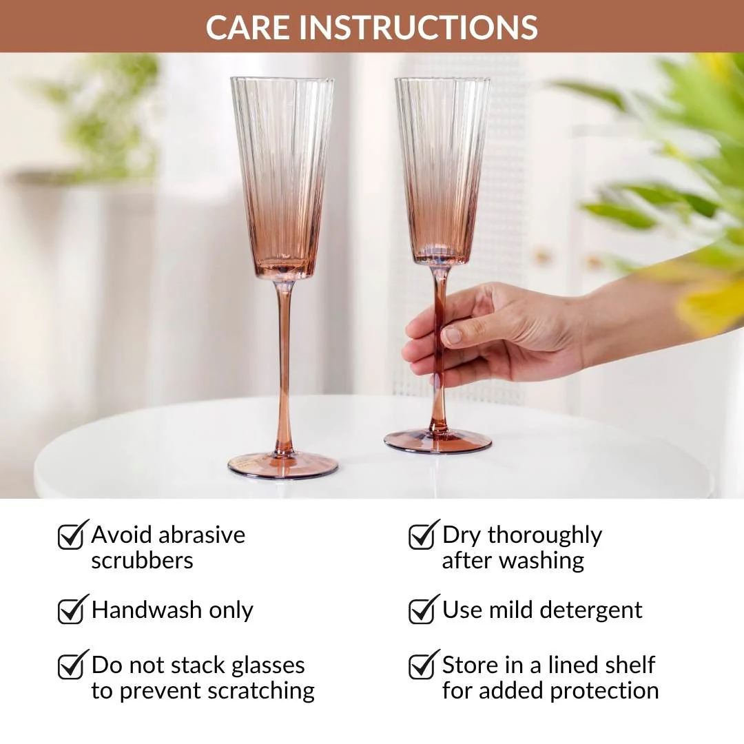 Helios Ombre Champagne Glass Set Of 2 230ml - Image 8