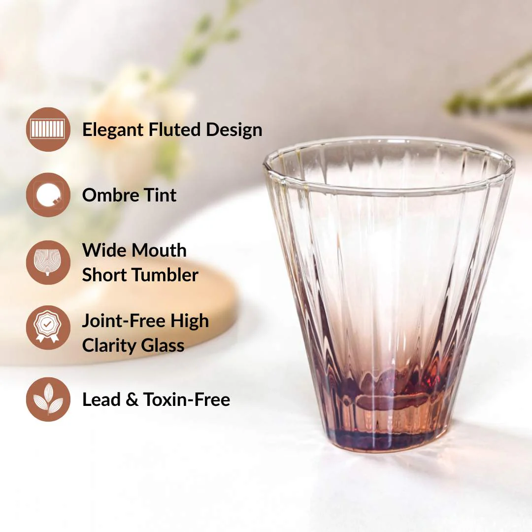 Helios Ombre Glass Tumbler Set Of 2 300ml - Image 3