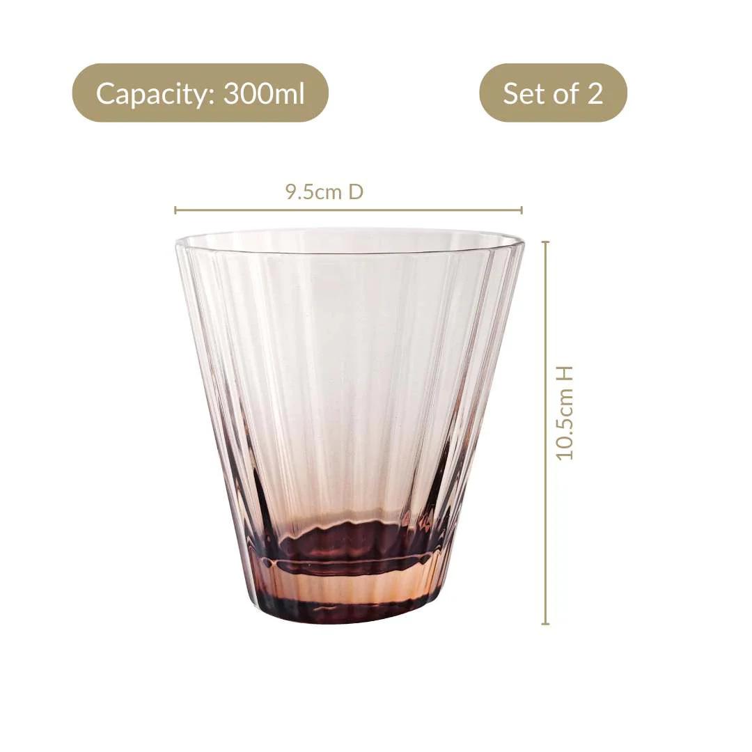 Helios Ombre Glass Tumbler Set Of 2 300ml - Image 5