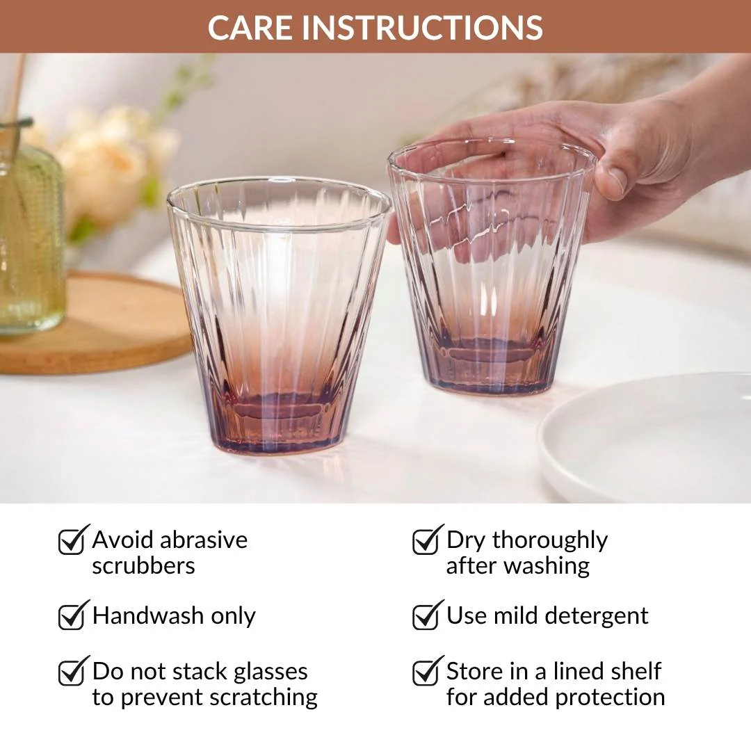 Helios Ombre Glass Tumbler Set Of 2 300ml - Image 8