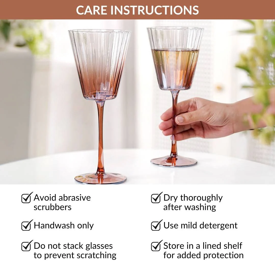 Helios Ombre Wine Glass Set Of 2 350ml - Image 8