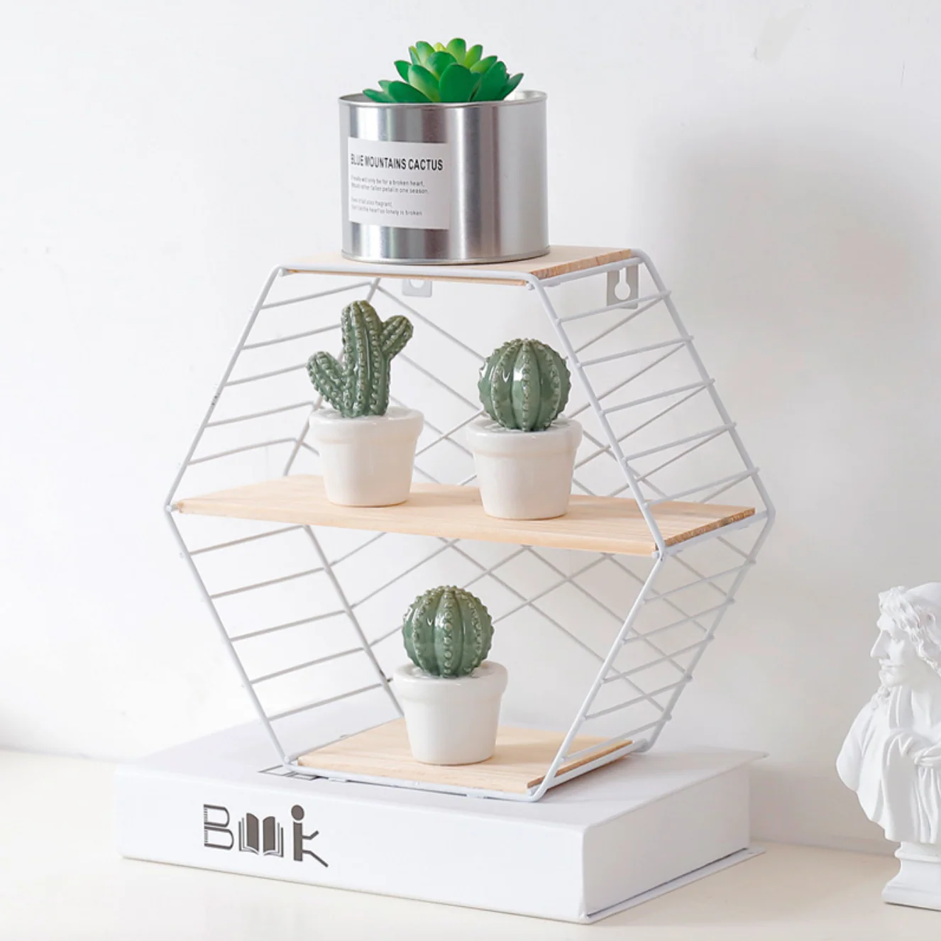 Hexagon Shelf For Wall - Image 2