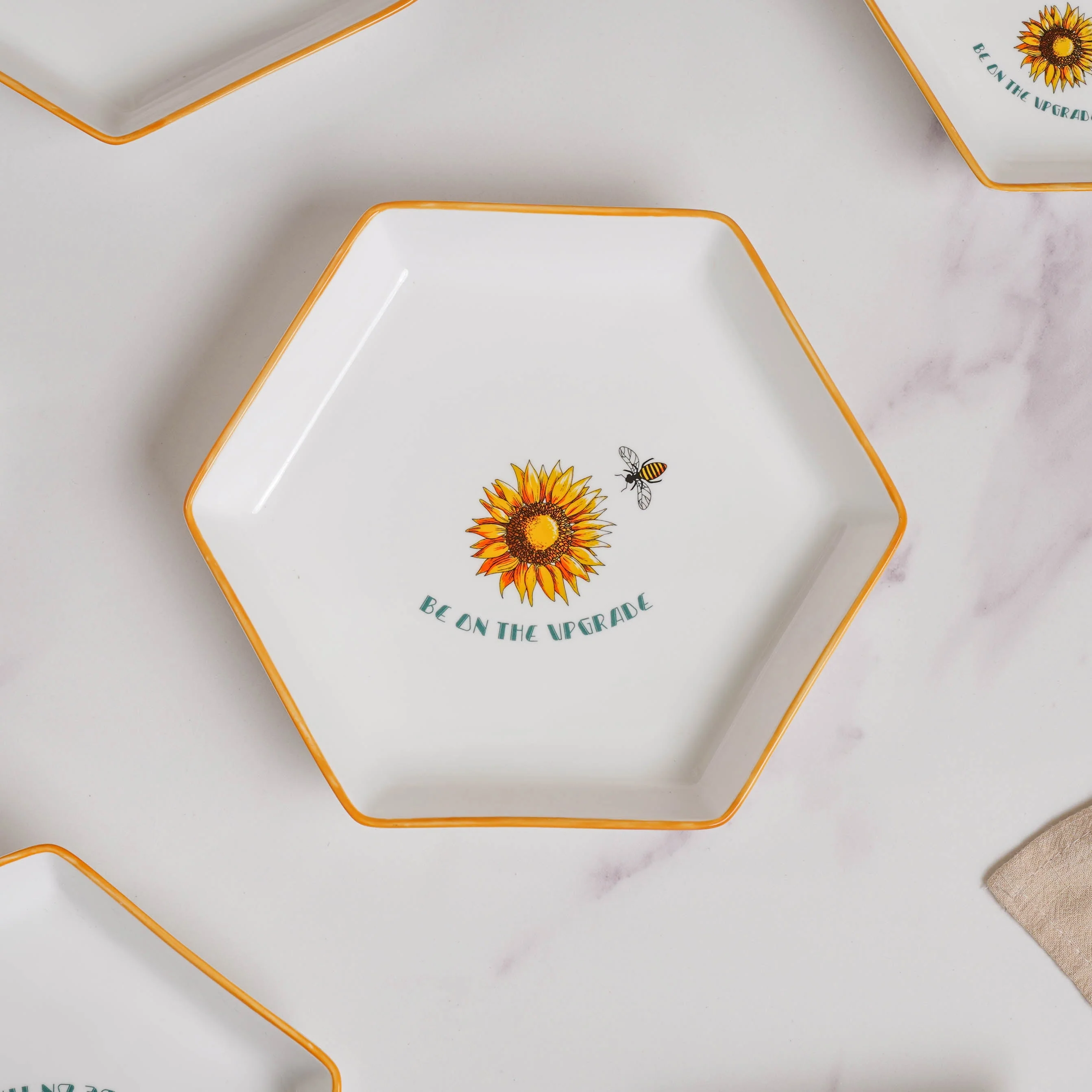 Hexagon Snack Set For 6 - Image 12