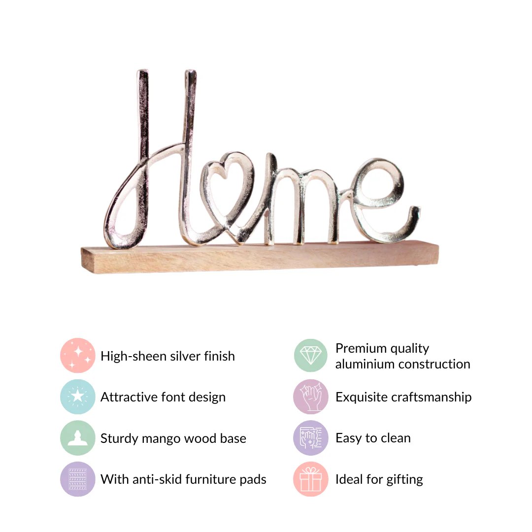Home Lettering Showpiece For Living Room Decor - Image 4