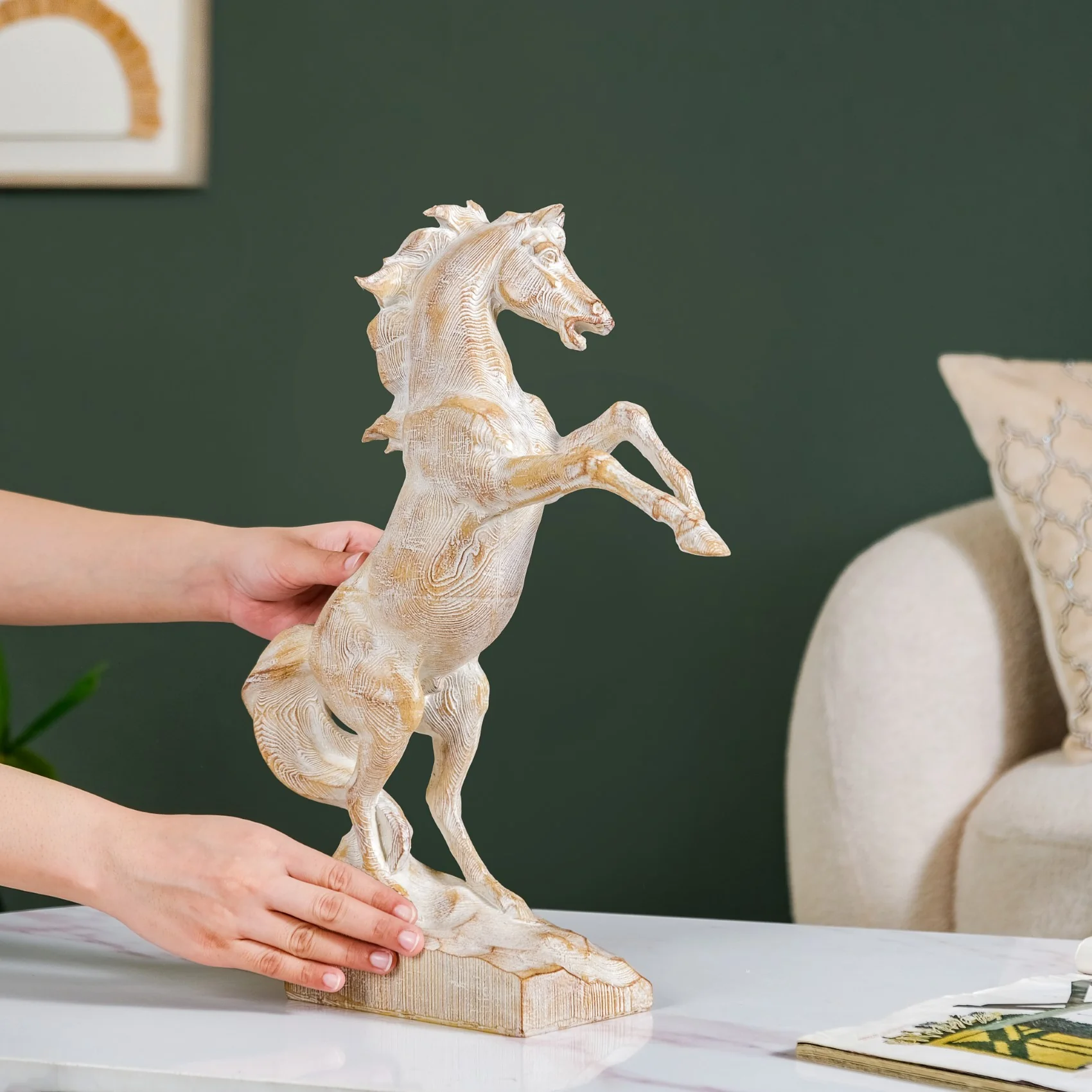 Horse Sculpture For Living Room Decor - Image 2