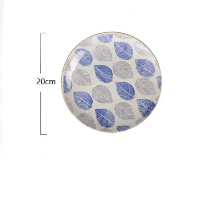 House of Eden Appetizer Plate Blue And White 8 Inch - Image 11