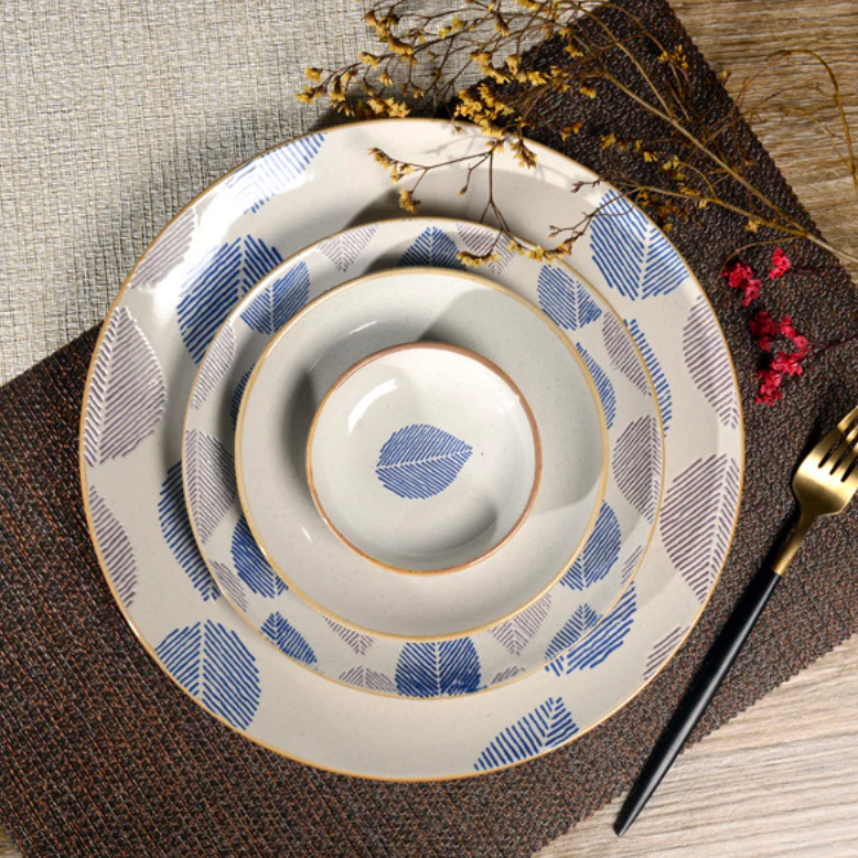 House of Eden Blue Leaf Dessert Plate 50ml - Image 7