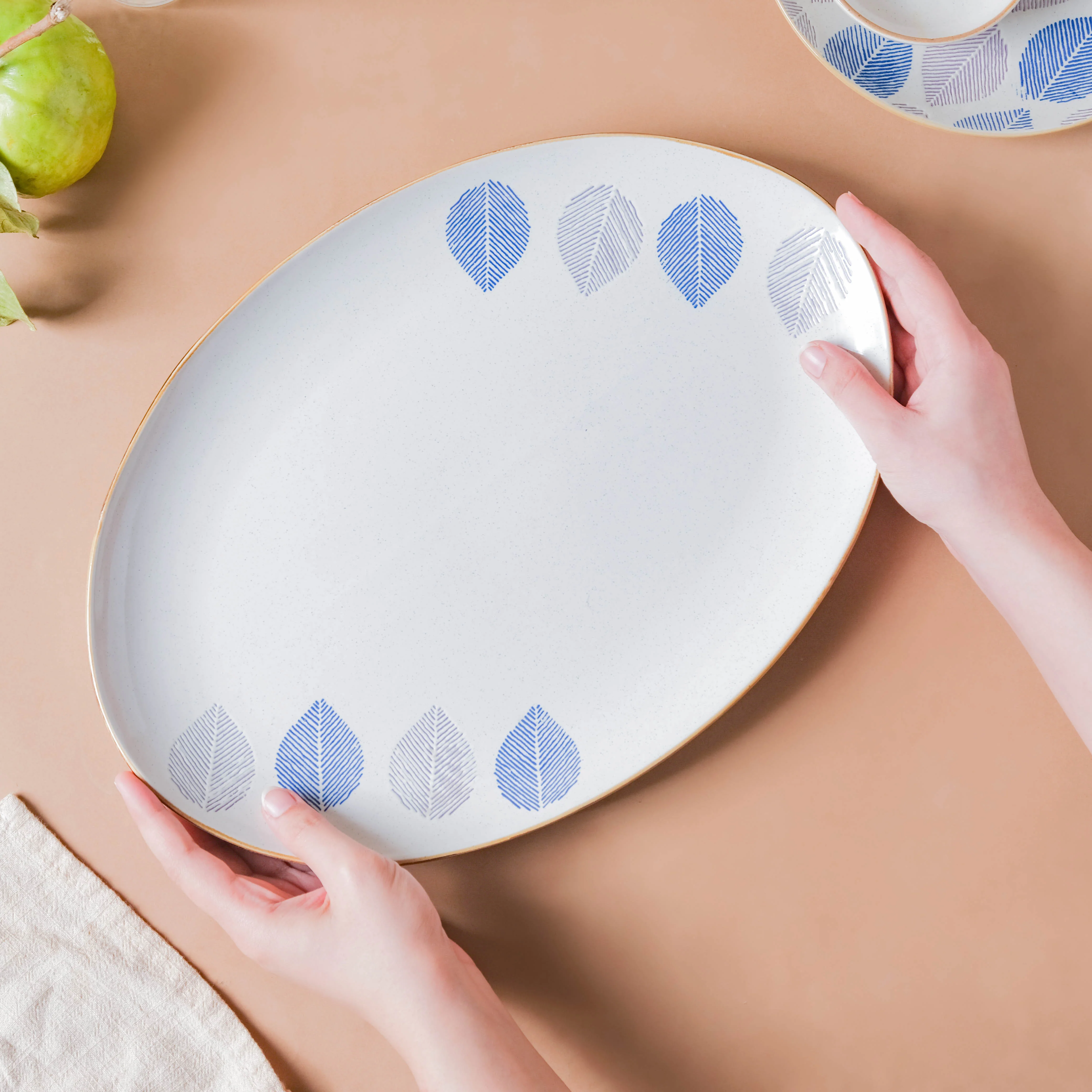 House of Eden Four Leaf Long Plate 14 Inch - Image 2