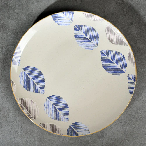 House of Eden Patterned Leaf Dinner Plate 11 Inch - Image 11