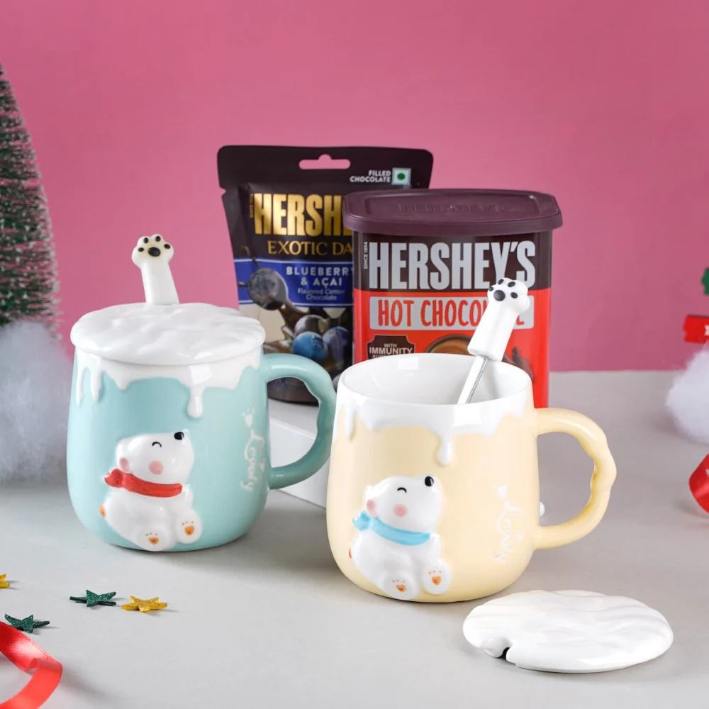 Hug In A Mug Christmas Hamper Set Of 4 - Image 3