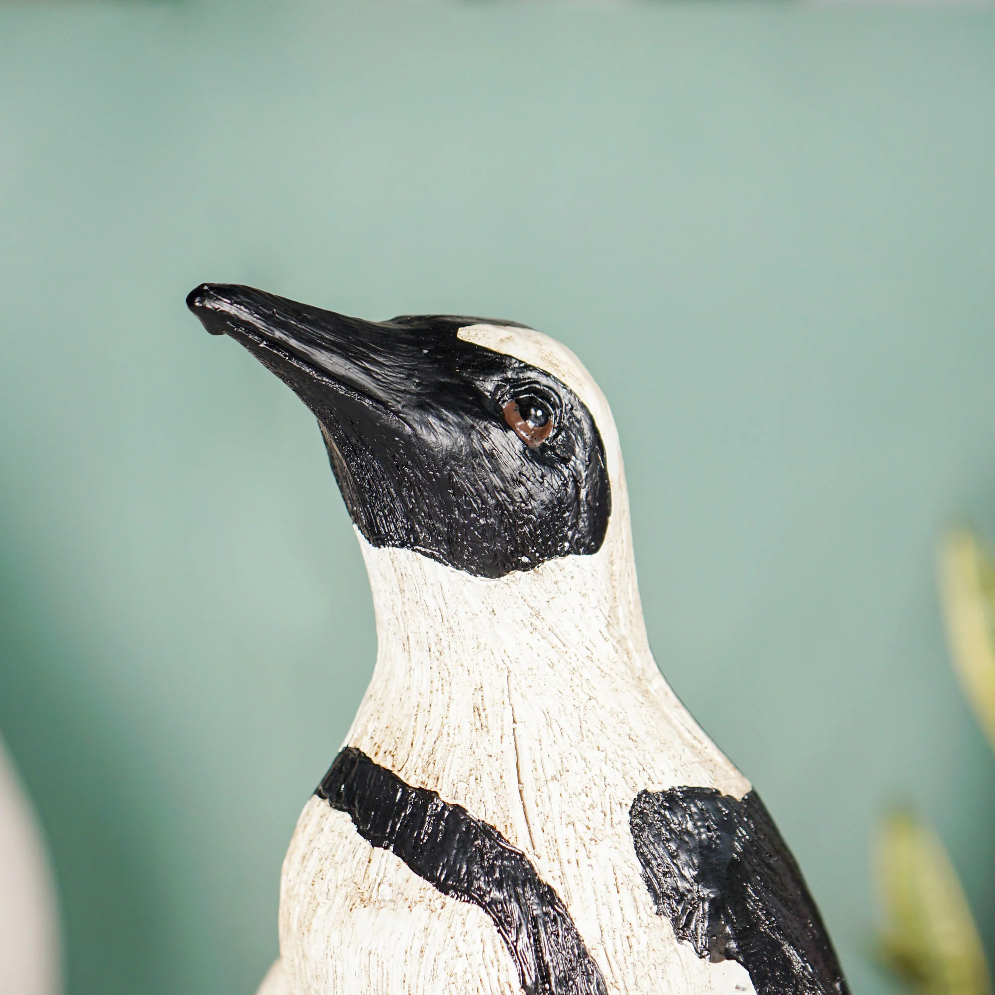 Penguin Decor Small Wooden Carved Finish - Image 6