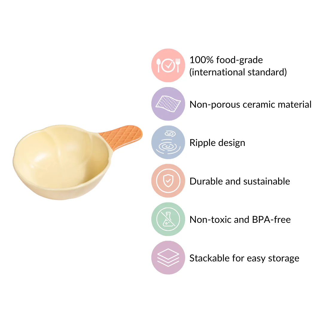 Ice Cream Shape Bowl With Handle 400 ml - Image 5