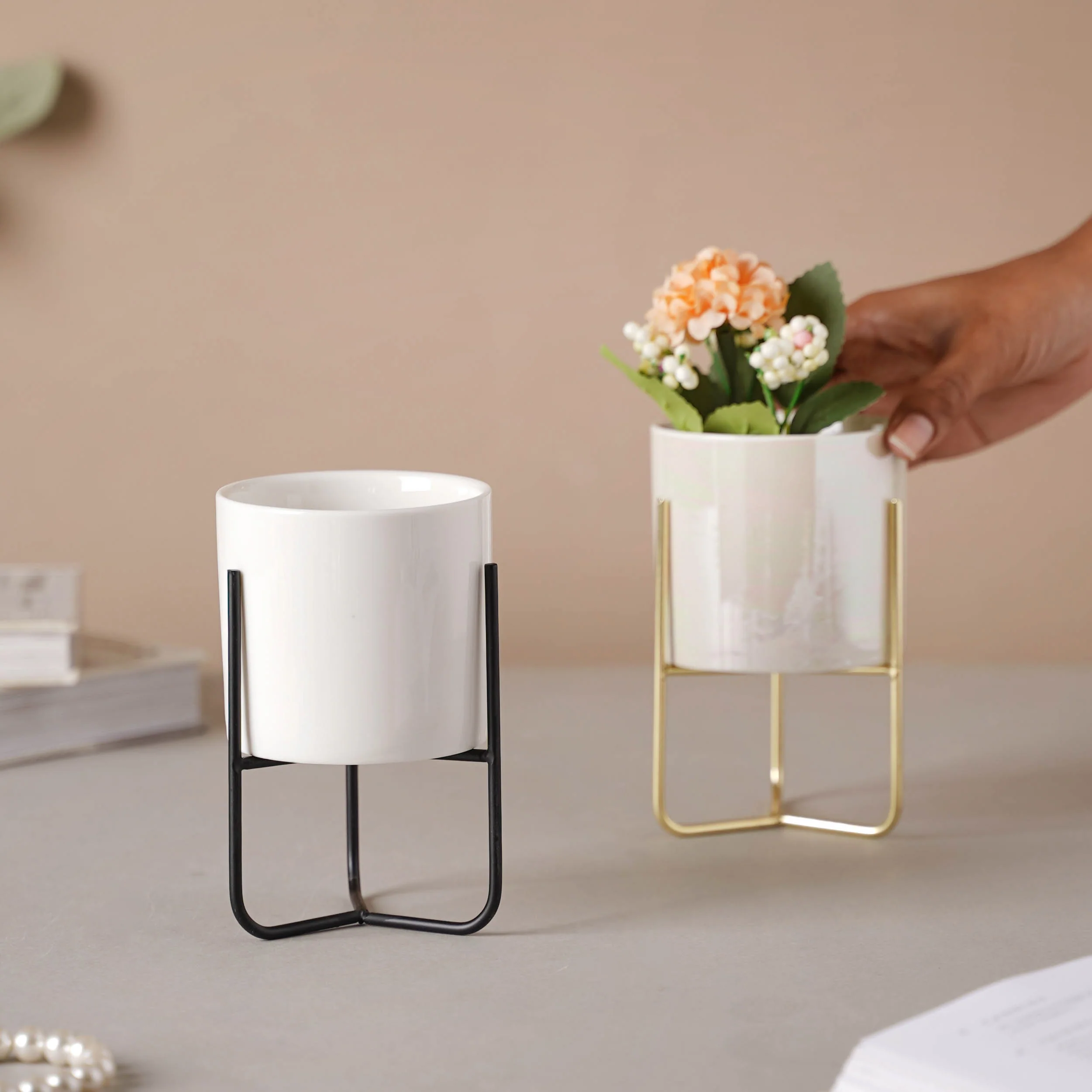 Indoor Porcelain Planters Medium - Image 3