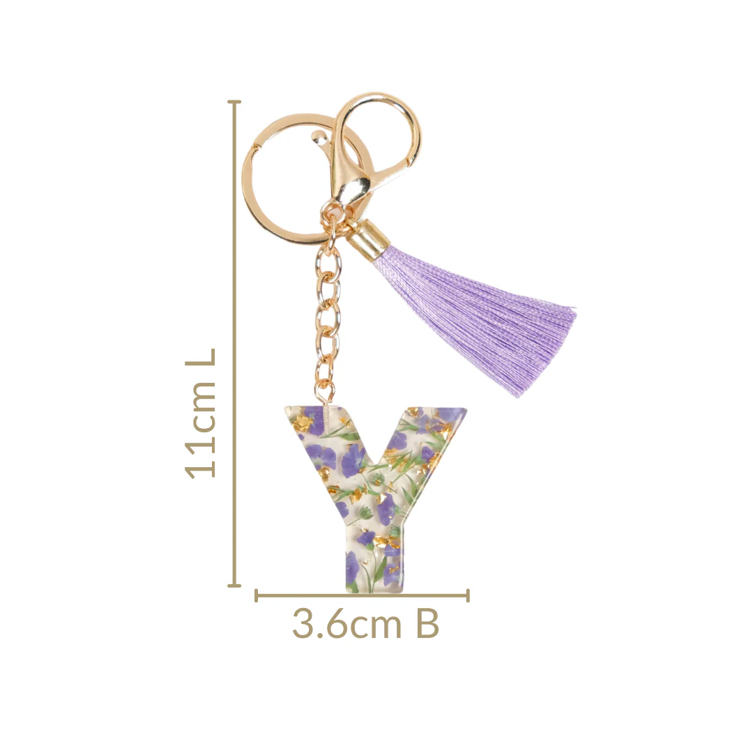 Infinite Charm Y Pressed Flower Keychain - Image 4