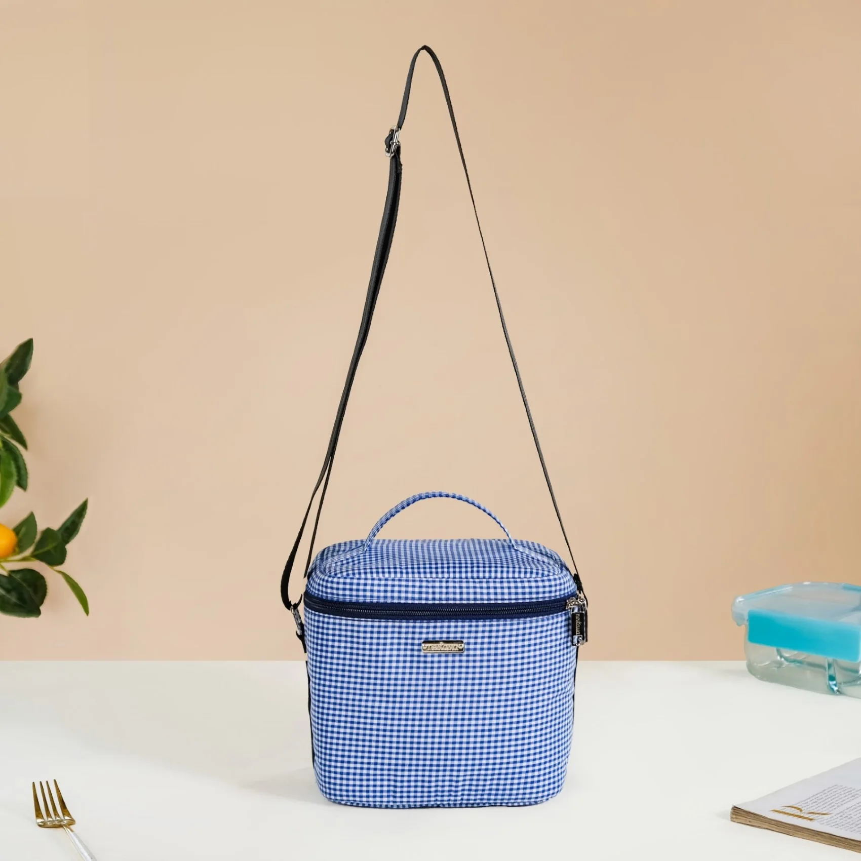 Insulated Lunch Bag And Glass Lunch Box Blue - Image 7