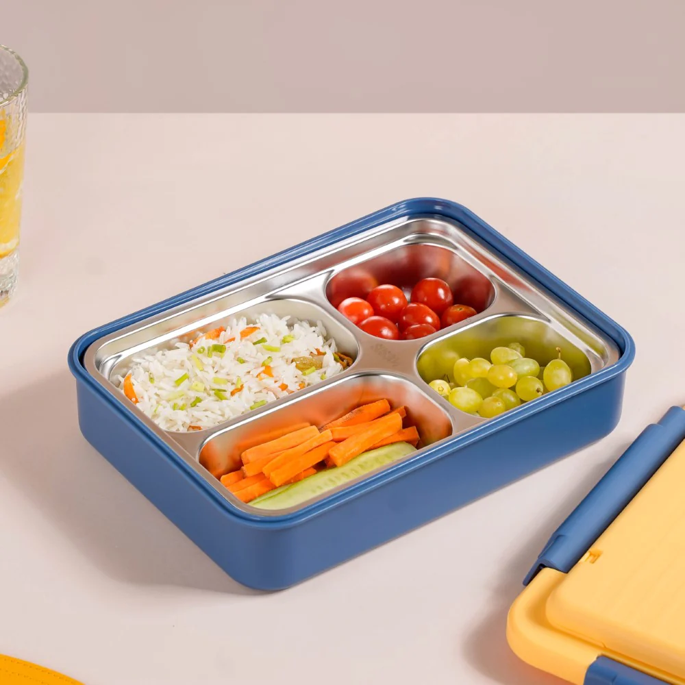 Blue insulated stainless steel tiffin box - Image 10