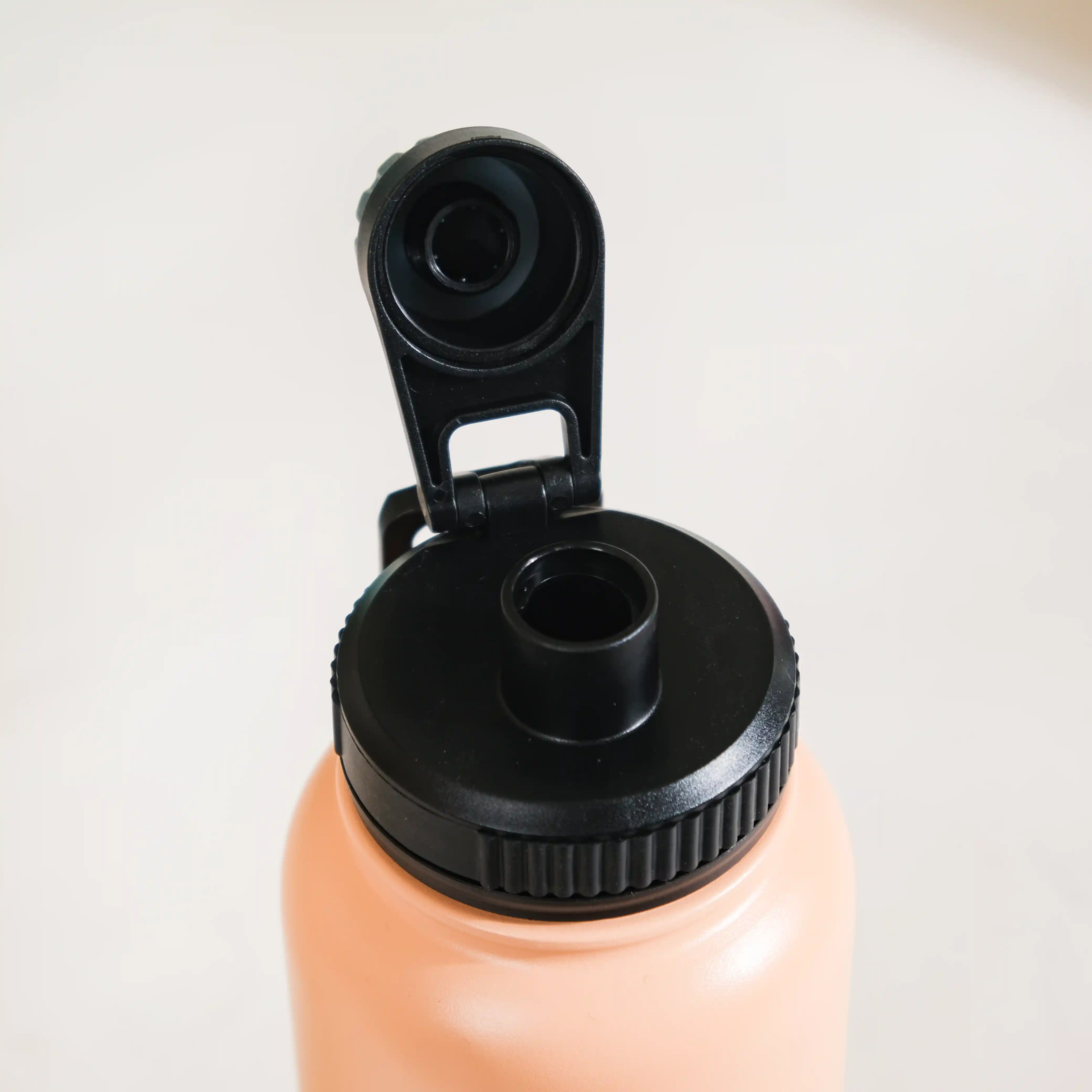 Insulated Thermos Stainless Steel Water Bottle Peach 1L - Image 6
