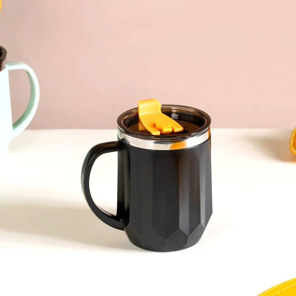 Travel Mug For Tea & Coffee Black 400ml - Image 10
