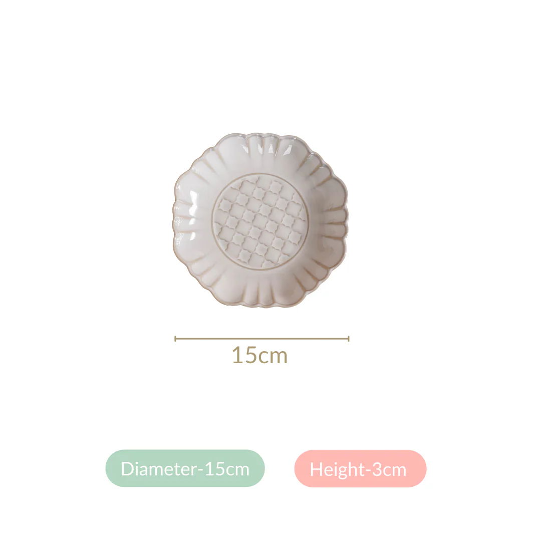 Ivory Dessert Plate Set Of 4 6 Inch - Image 6