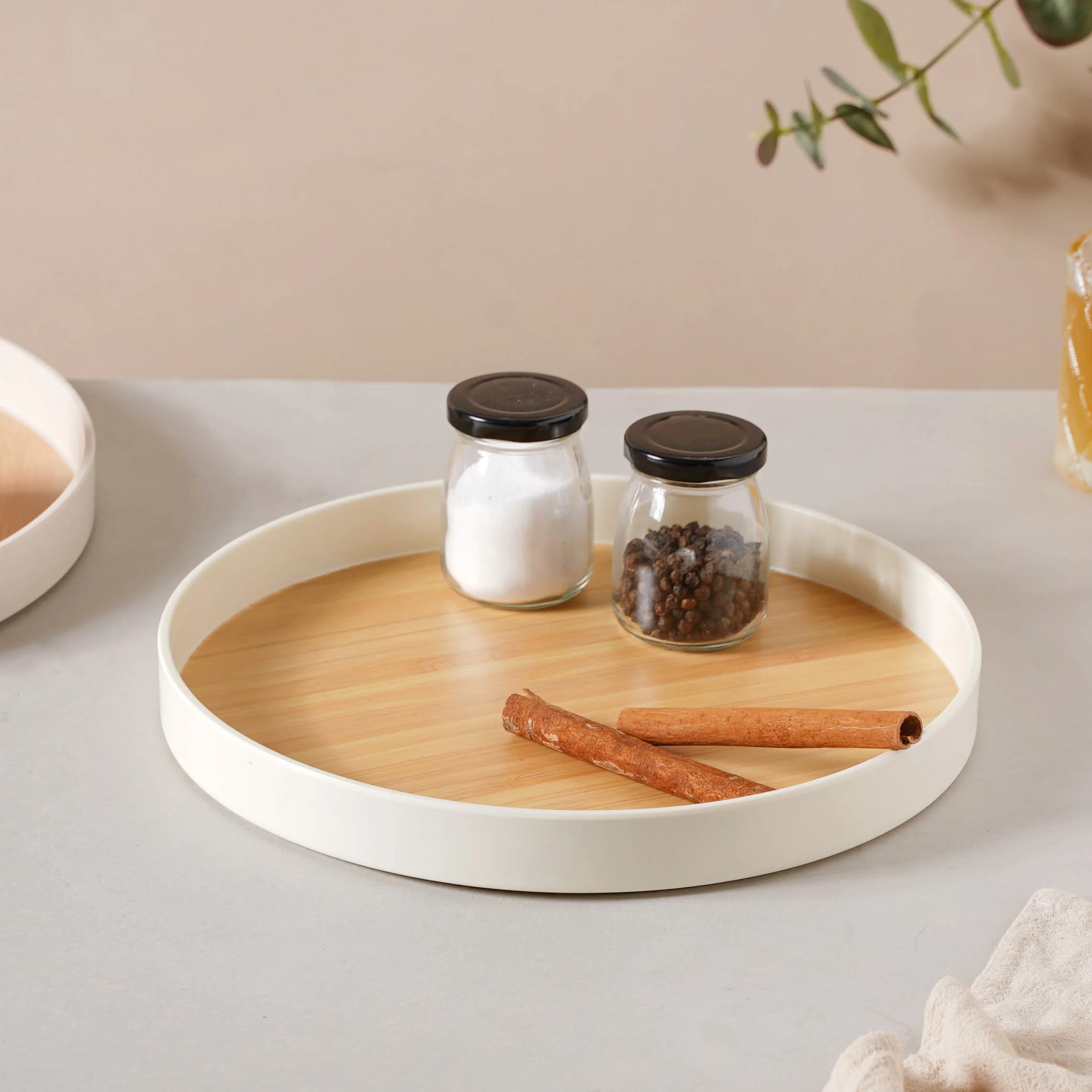 Japanese Bamboo PVC Serving Tray - Image 7