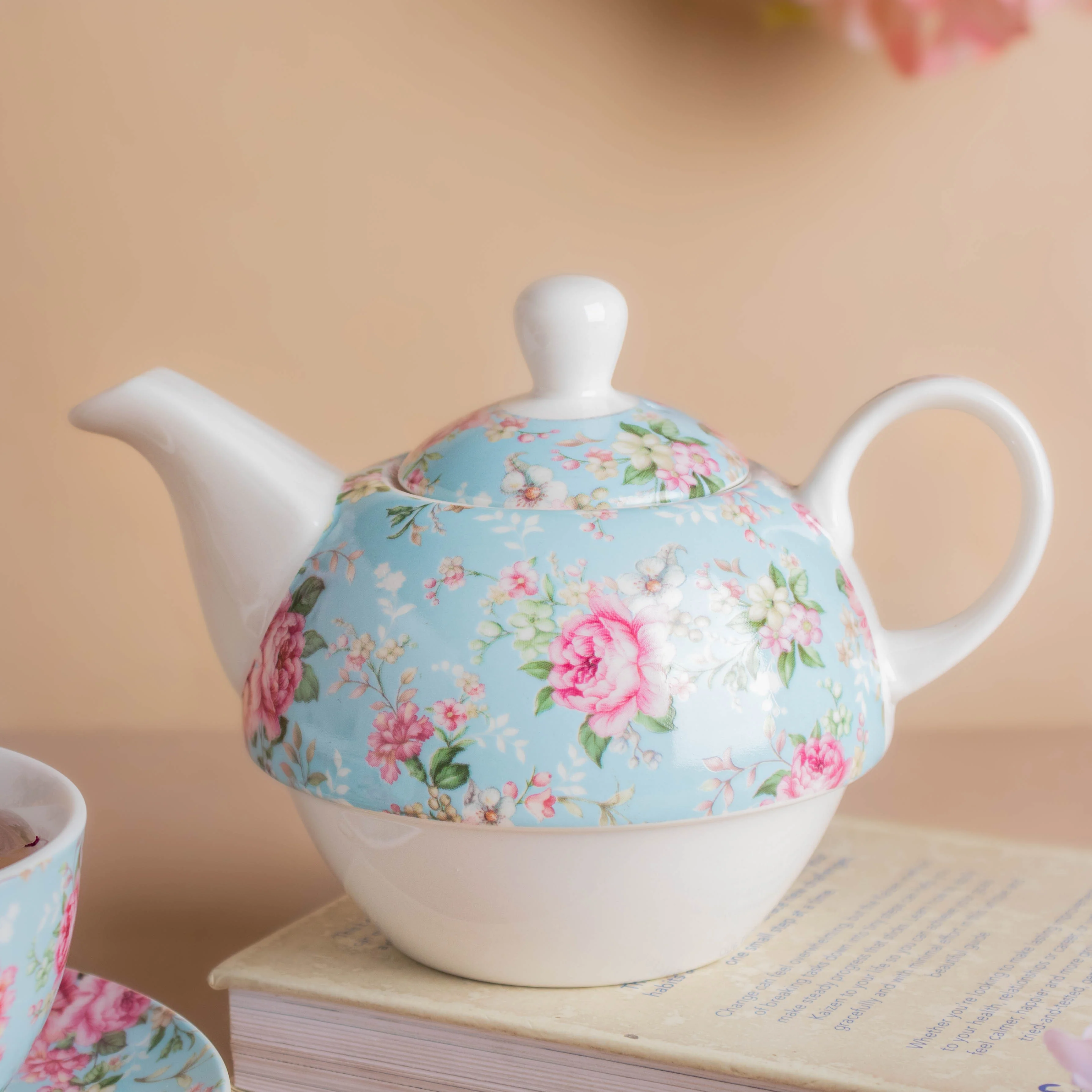 JARDIN Floral Teapot Cup and Saucer - Image 15