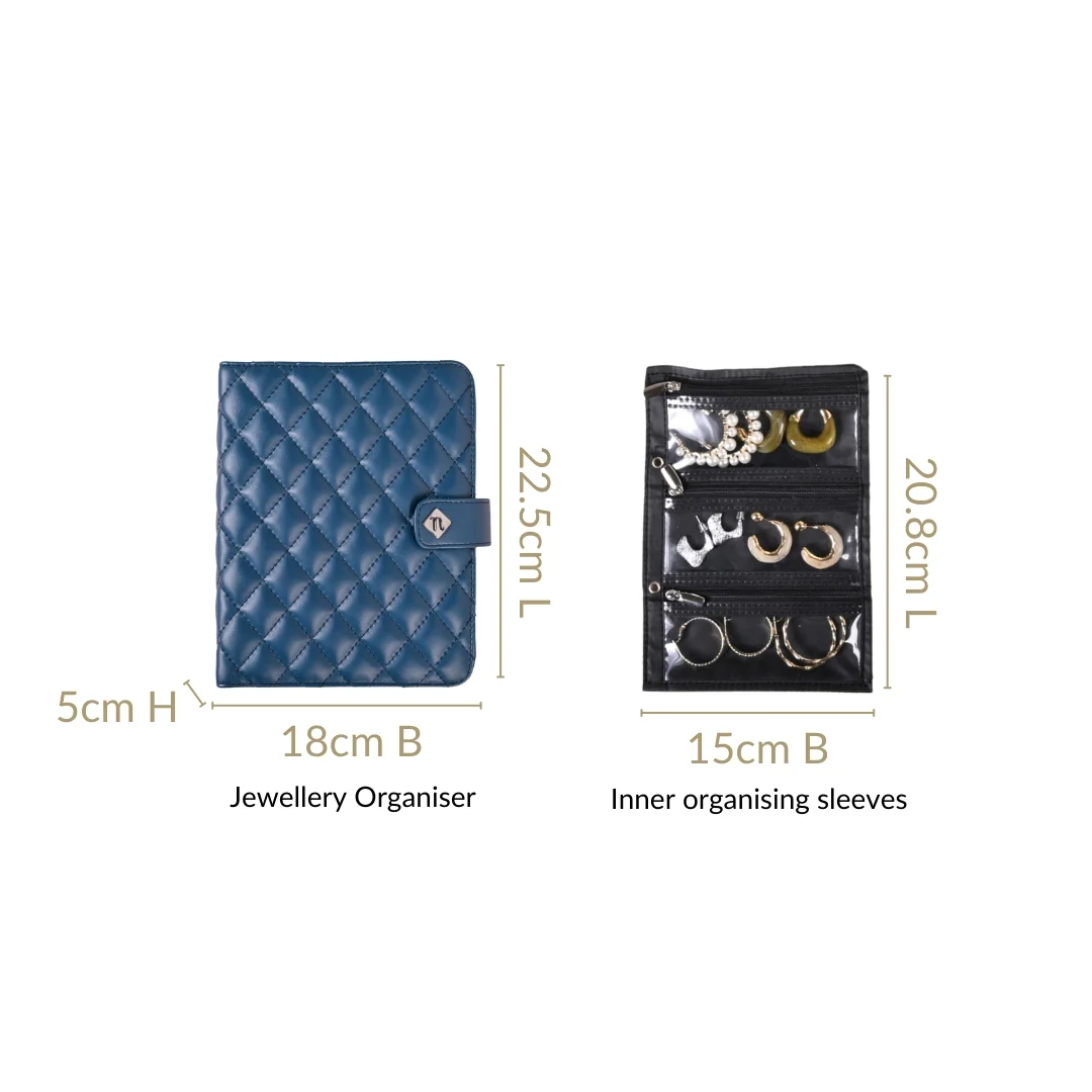 Jewellery Organising Folder Blue - Image 3