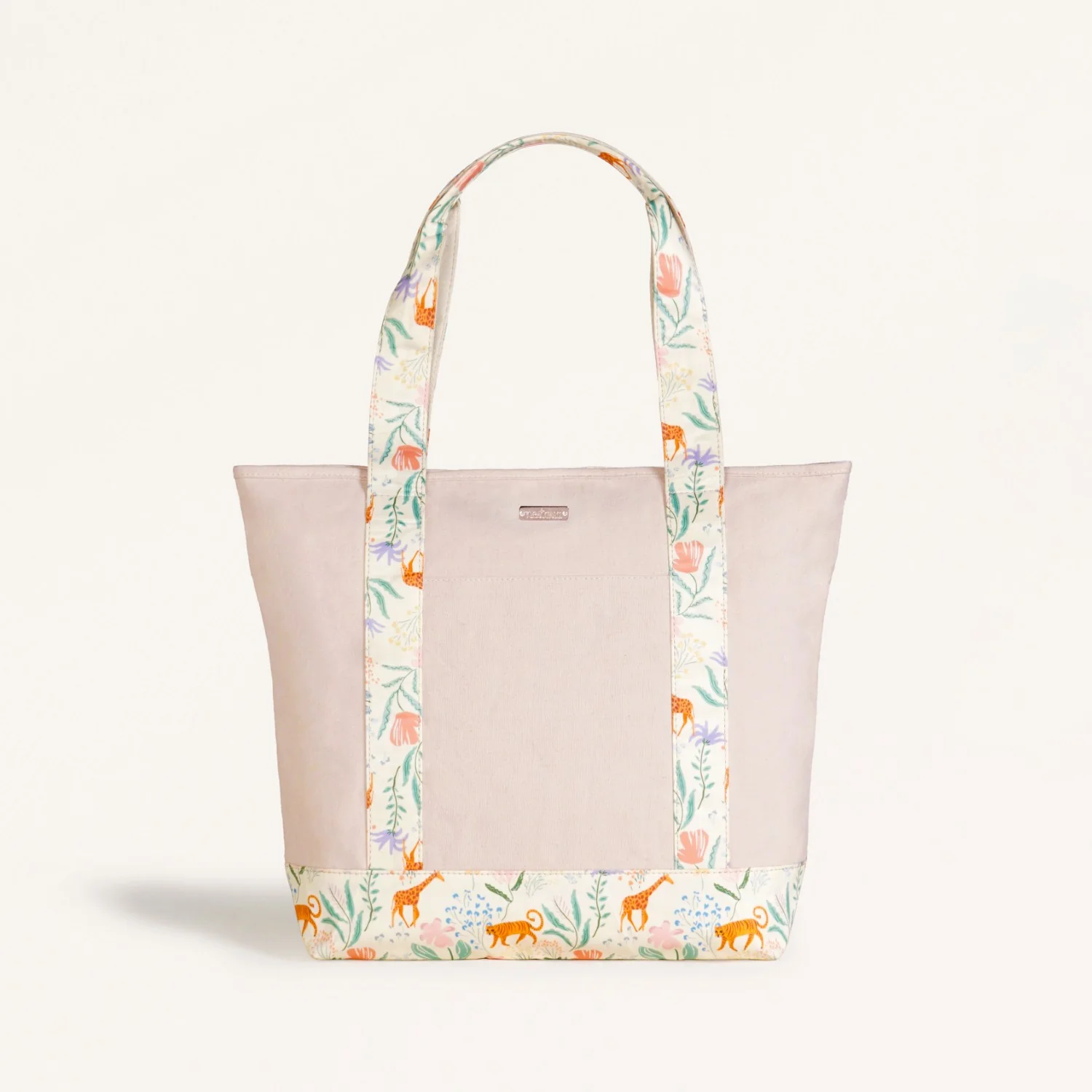 Jungle Adventure Large Canvas Zipper Tote Bag